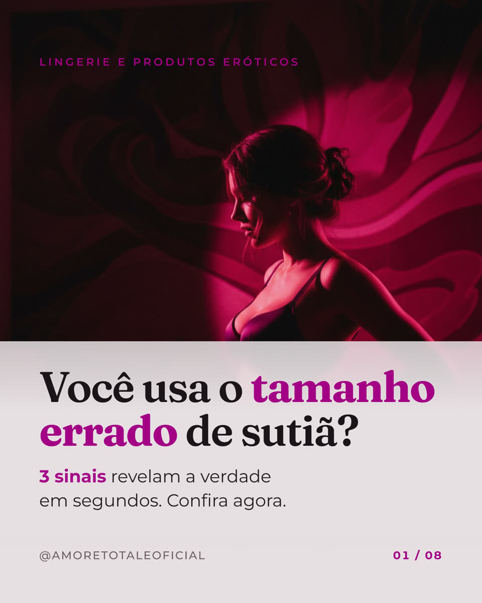 Slide 1: capa: voce usa o tamanho errado de sutia?